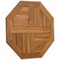 Preview: Tischplatte 60x60x2,5 cm Achteckig Massivholz Teak