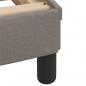 Preview: Bett mit Matratze Taupe 100x200 cm Stoff