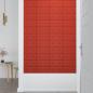 Preview: Wandpaneele 12 Stk. Rot 30x15 cm Kunstleder 0,54 m²