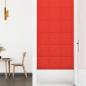 Preview: Wandpaneele 12 Stk. Rot 30x30 cm Kunstleder 1,08 m²