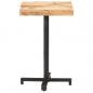 Preview: Bistrotisch Quadratisch 50x50x75 cm Raues Mangoholz 