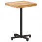 Preview: Bistrotisch Quadratisch 50x50x75 cm Raues Mangoholz 