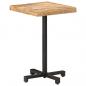 Preview: Bistrotisch Quadratisch 50x50x75 cm Raues Mangoholz 