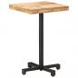 Preview: Bistrotisch Quadratisch 50x50x75 cm Raues Mangoholz 