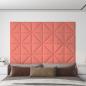 Preview: ARDEBO.de - Wandpaneele 12 Stk. Rosa 30x30 cm Samt 0,54 m²