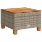 Preview: 5-tlg. Garten-Sofagarnitur mit Kissen Grau Poly Rattan