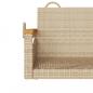 Preview: Hängesessel Beige 63x62x40 cm Poly Rattan