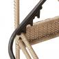 Preview: Sonnenliege mit Auflage Beige 63x200x81 cm Poly Rattan