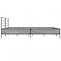 Preview: Bettgestell Grau Sonoma 180x200 cm Holzwerkstoff und Metall