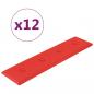 Preview: Wandpaneele 12 Stk. Rot 60x15 cm Kunstleder 1,08 m²