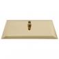 Preview: Regenbrause Edelstahl 50x50 cm Quadrat Golden