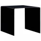 Preview: ARDEBO.de - Couchtisch Schwarz 50x50x45 cm Hartglas