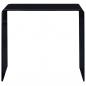 Preview: Couchtisch Schwarz 50x50x45 cm Hartglas