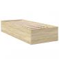 Preview: Bettgestell Sonoma-Eiche 90x200 cm Holzwerkstoff