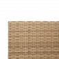 Preview: Gartensofa in L-Form mit Tisch und Kissen Beige Poly Rattan