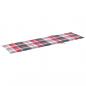 Preview: Sonnenliegen-Auflage Rot Karomuster 200x50x3 cm Oxford-Gewebe