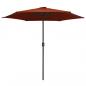 Preview: Sonnenschirm mit Aluminium-Mast 270 x 246 cm Terracotta-Rot