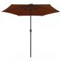 Preview: Sonnenschirm mit Aluminium-Mast 270 x 246 cm Terracotta-Rot