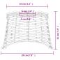 Preview: Lampenschirm Braun Ø20x15 cm Korbweide