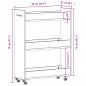 Preview: Schrank mit Rollen Räuchereiche 60x22x79 cm Holzwerkstoff