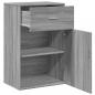 Preview: Beistellschrank Grau Sonoma 56,5x39x90 cm Holzwerkstoff