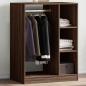 Preview: ARDEBO.de - Kleiderschrank Grau Sonoma 77x48x102 cm Holzwerkstoff