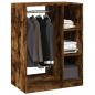 Preview: Kleiderschrank Betongrau 77x48x102 cm Holzwerkstoff