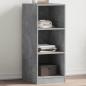 Preview: ARDEBO.de - Kleiderschrank Betongrau 48x41x102 cm Holzwerkstoff