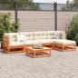 Preview: 6-tlg. Garten-Sofagarnitur Wachsbraun Massivholz Kiefer