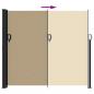 Preview: Seitenmarkise Ausziehbar Beige 180x600 cm