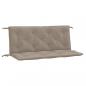 Preview: Gartenbank-Auflagen 2 Stk. Taupe 120x50x7 cm Oxford-Gewebe