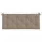 Preview: Gartenbank-Auflagen 2 Stk. Taupe 120x50x7 cm Oxford-Gewebe