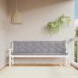 Preview: ARDEBO.de - Gartenbank-Auflagen 2 Stk. Grau 200x50x7 cm Oxford-Gewebe