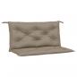 Preview: Gartenbank-Auflagen 2 Stk. Taupe 100x50x7 cm Oxford-Gewebe