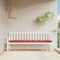 Preview: ARDEBO.de - Gartenbank-Auflage Rot 200x50x7 cm Oxford-Gewebe