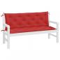 Preview: Gartenbank-Auflagen 2 Stk. Rot 150x50x7 cm Oxford-Gewebe