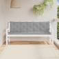 Preview: ARDEBO.de - Gartenbank-Auflagen 2 Stk. Grau 180x50x7 cm Oxford-Gewebe