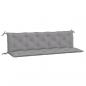 Preview: Gartenbank-Auflagen 2 Stk. Grau 180x50x7 cm Oxford-Gewebe