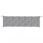 Preview: Gartenbank-Auflagen 2 Stk. Grau 180x50x7 cm Oxford-Gewebe