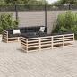 Preview: 9-tlg. Garten-Sofagarnitur mit Kissen Massivholz Kiefer