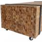 Preview: Beistelltisch Teak 60x60x38 cm