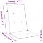 Preview: Hochlehner-Auflagen 6 Stk. Melange Grün 120x50x4 cm Stoff