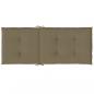 Preview: Hochlehner-Auflagen 2 Stk. Melange Taupe 120x50x4 cm Stoff