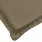 Preview: Hochlehner-Auflagen 2 Stk. Melange Taupe 120x50x4 cm Stoff