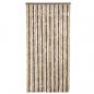 Preview: Fliegenvorhang Dunkelbraun und Beige 100x220 cm Chenille