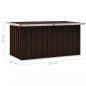 Preview: Gartenbox Braun 129 x 67 x 65 cm