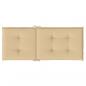 Preview: Hochlehner-Auflagen 6 Stk. Melange Beige 120x50x4 cm Stoff