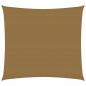 Preview: ARDEBO.de - Sonnensegel 160 g/m² Taupe 4,5x4,5 m HDPE