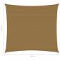 Preview: Sonnensegel 160 g/m² Taupe 4,5x4,5 m HDPE