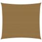 Preview: ARDEBO.de - Sonnensegel 160 g/m² Taupe 4x4 m HDPE